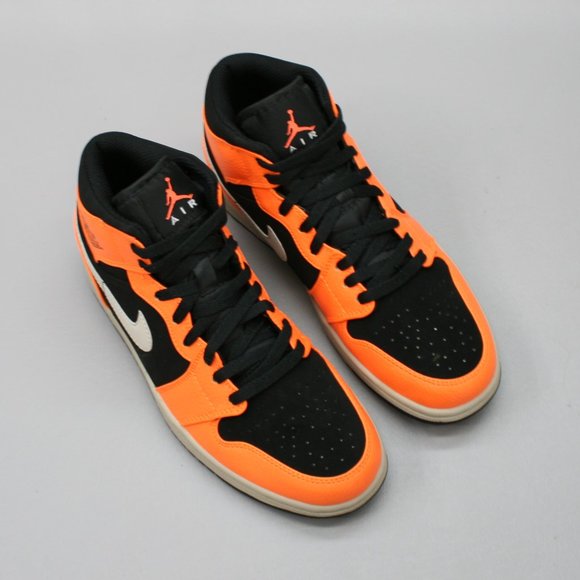 Nike Men\'s 7 Air Jordan 1 Black Cone Light Bone Basketball Sneakers - 554724-062 main image 8